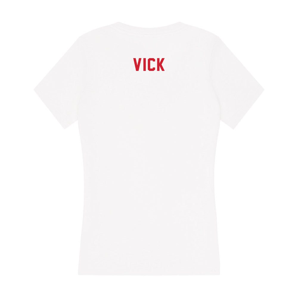 NC State - NCAA Men's Golf : Michael Vick - Women's V-Neck T-Shirt-1