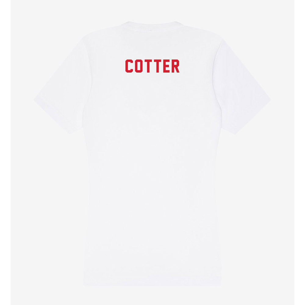 NC State - NCAA Women's Swimming & Diving : Keelan Cotter - Women's V-Neck T-Shirt-1