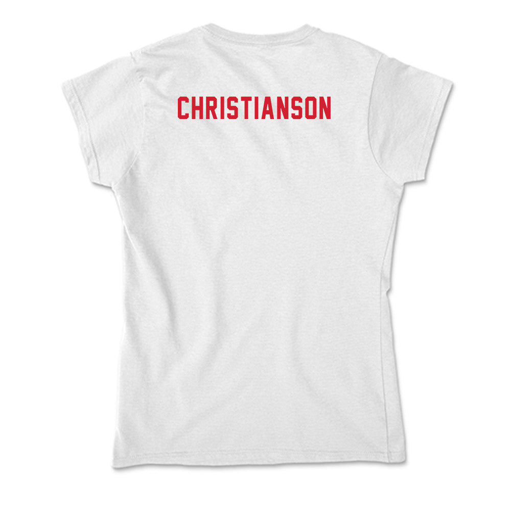 NC State - NCAA Women's Swimming & Diving : Lily Christianson - Soft Style Women’s T-Shirt-1