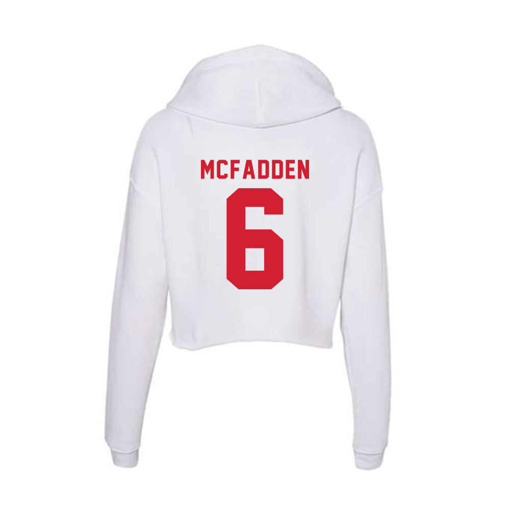 NC State - NCAA Women's Volleyball : Hailey McFadden - Women's Crop Fleece Hoodie-1
