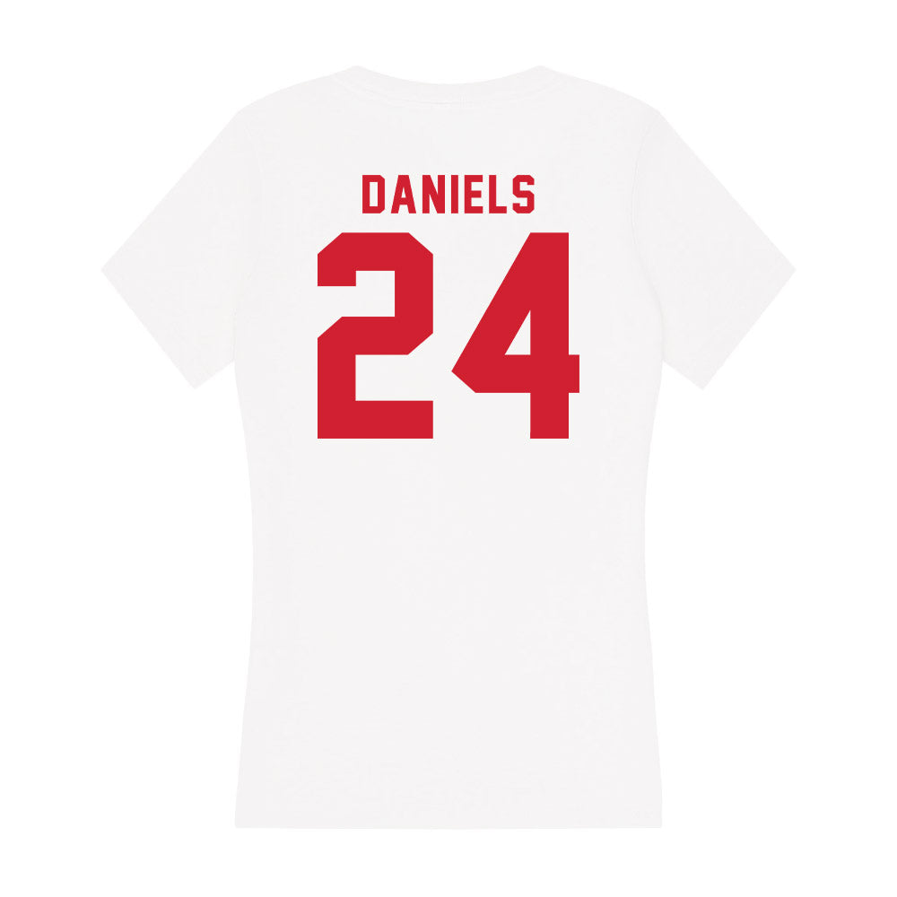 NC State - NCAA Women's Volleyball : Sydney Daniels - Women's V-Neck T-Shirt-1
