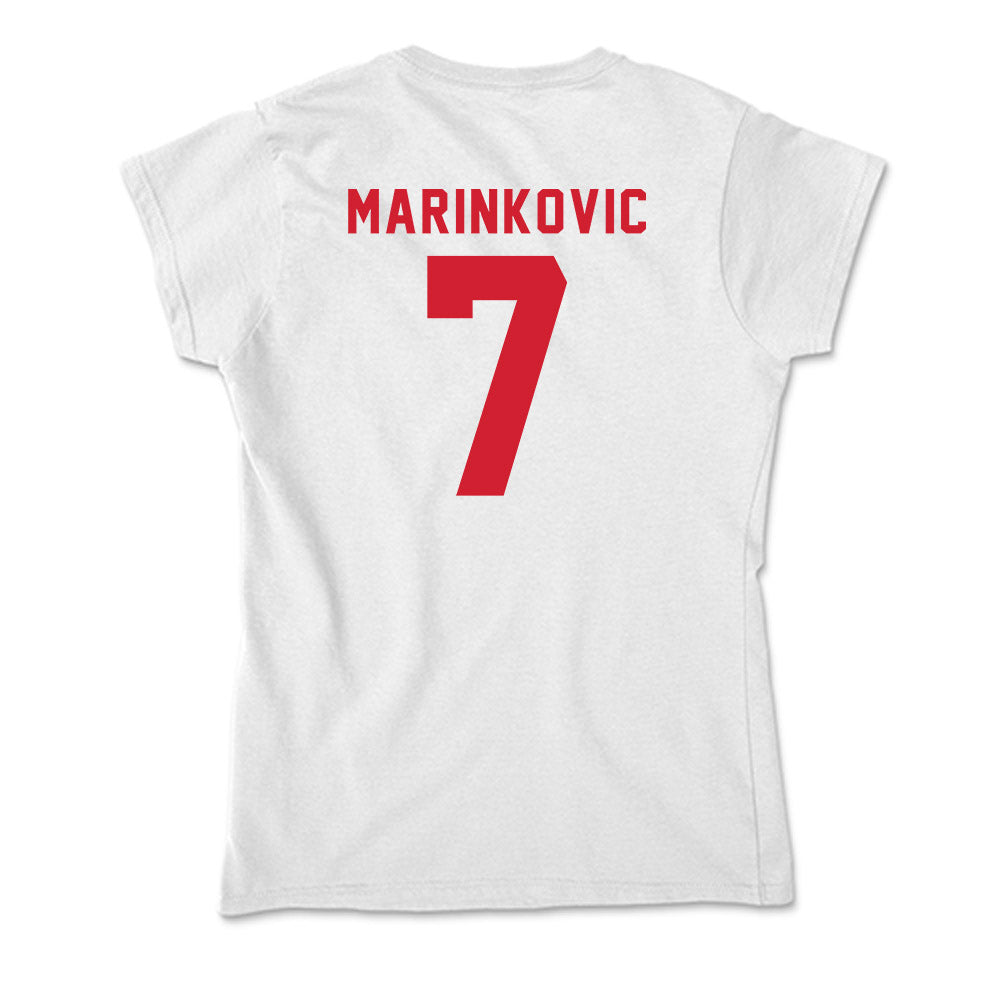 NC State - NCAA Women's Volleyball : Sara Marinkovic - Soft Style Women’s T-Shirt-1