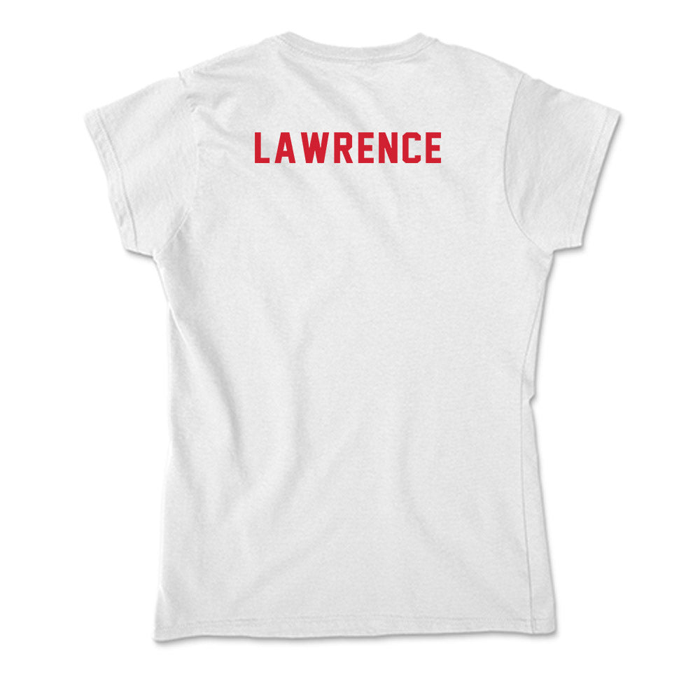 NC State - NCAA Women's Swimming & Diving : Katie Lawrence - Soft Style Women’s T-Shirt-1