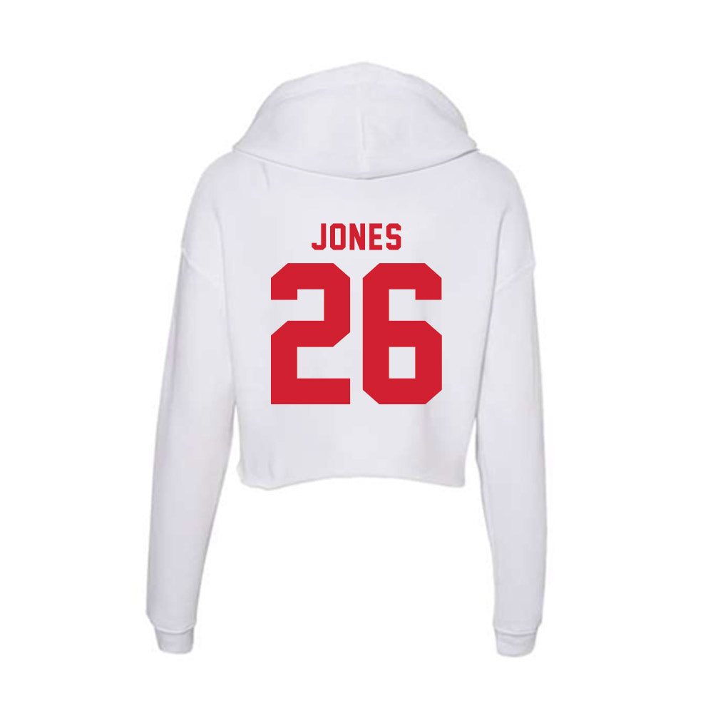 NC State - NCAA Football : Isiah Jones - Women's Crop Fleece Hoodie-1