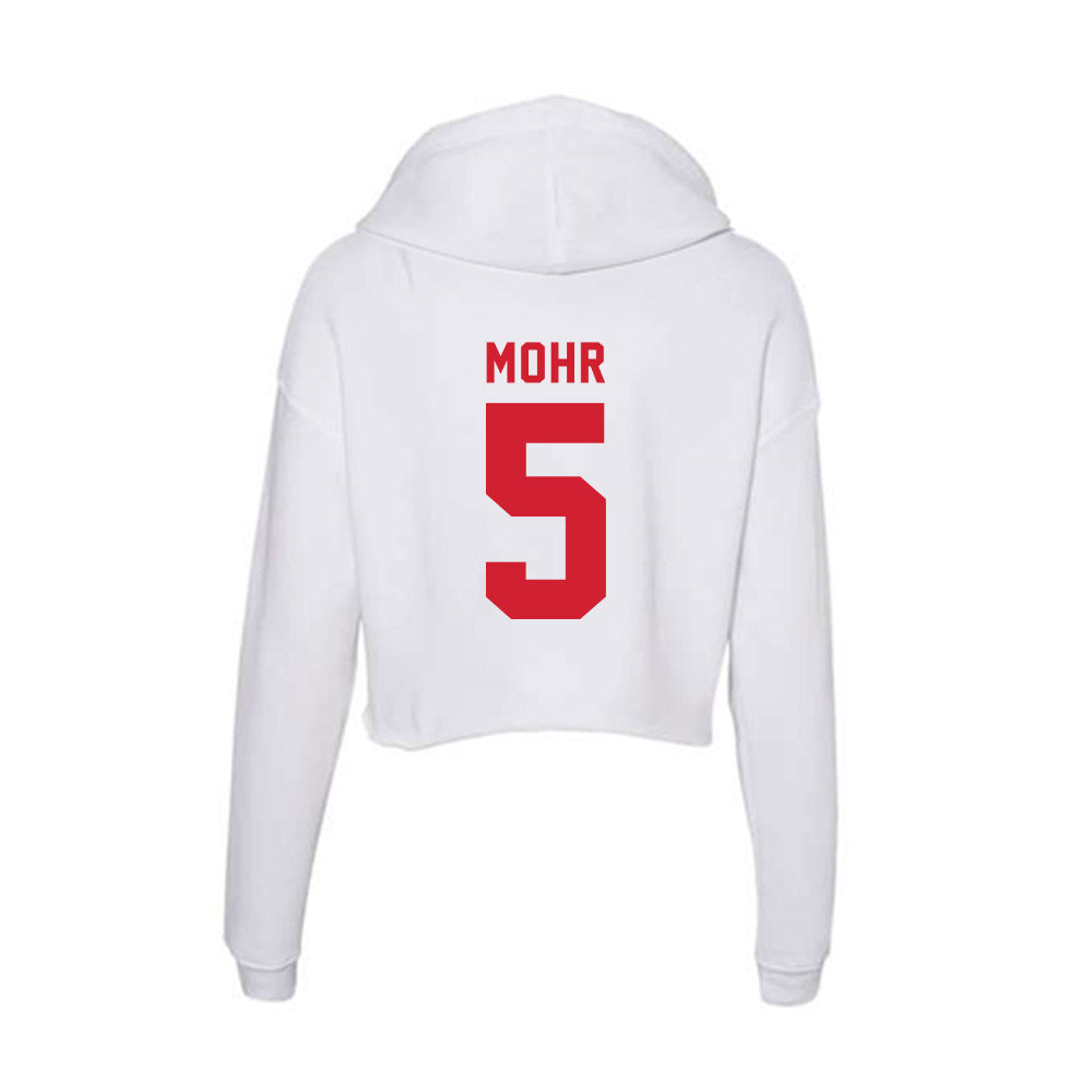NC State - NCAA Women's Soccer : Alex Mohr - Women's Crop Fleece Hoodie-1
