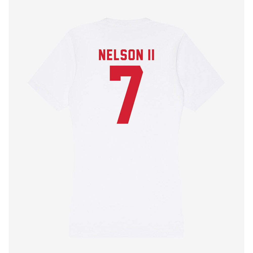 NC State - NCAA Football : Brian Nelson II - Women's V-Neck T-Shirt-1