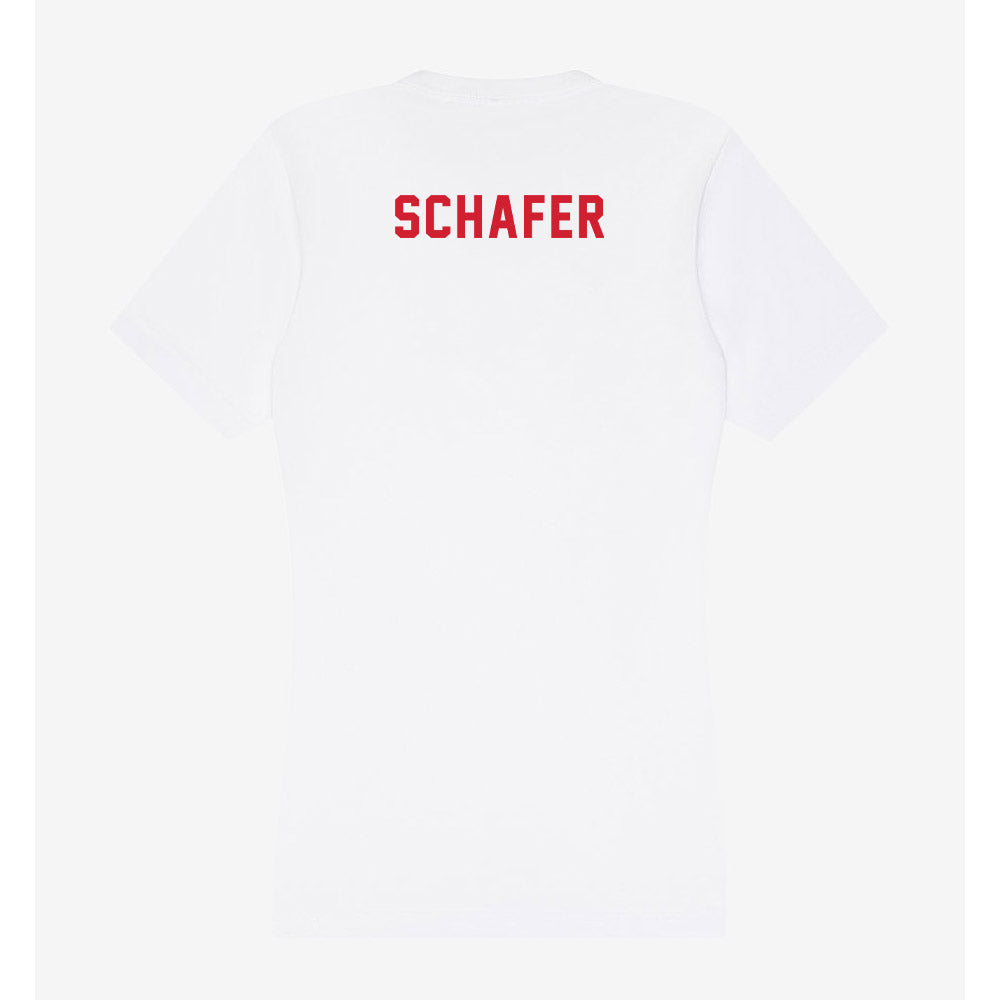 NC State - NCAA Wrestling : Latrell schafer - Women's V-Neck T-Shirt-1