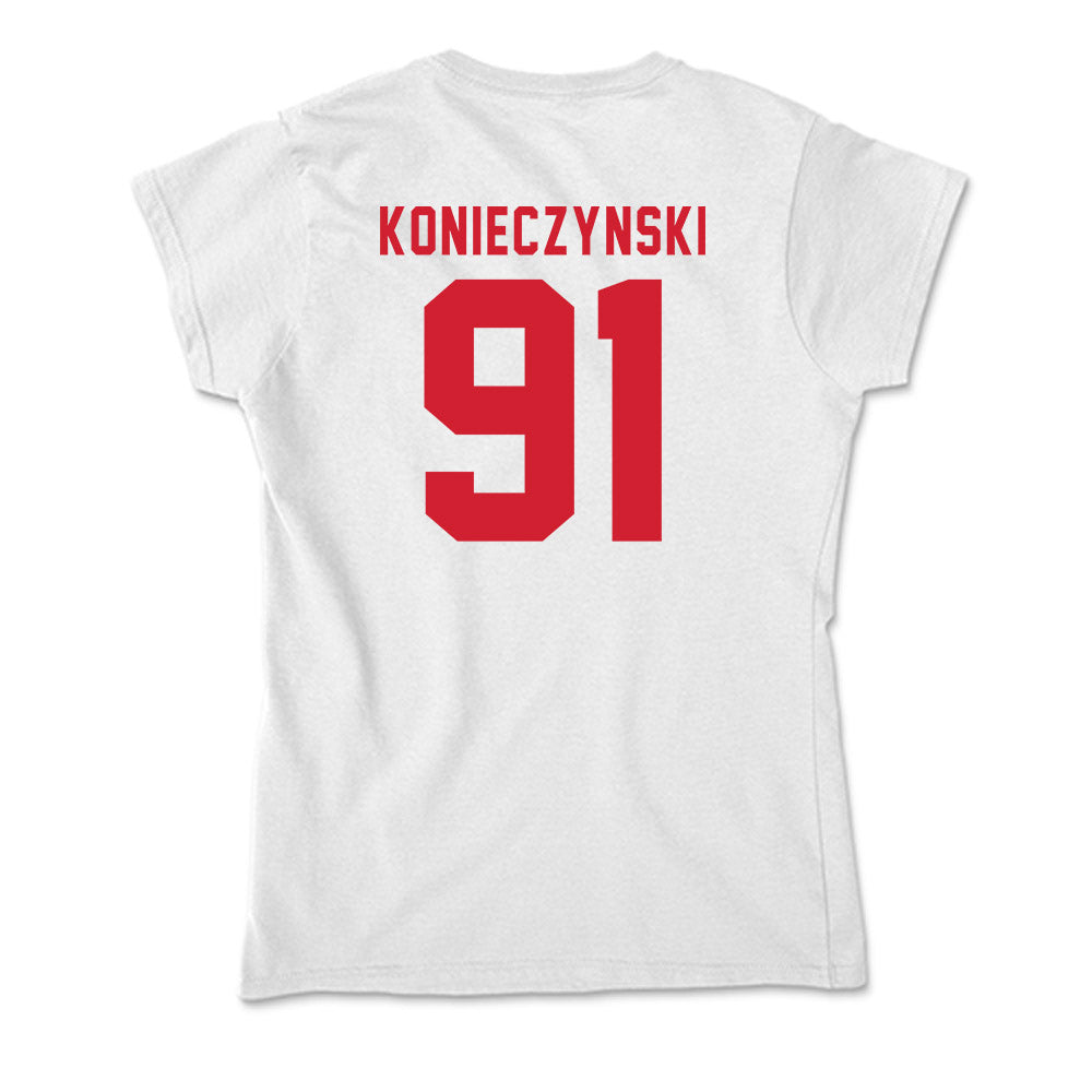 NC State - NCAA Football : Nick Konieczynski - Soft Style Women’s T-Shirt-1