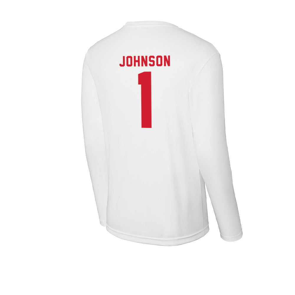 NC State - NCAA Baseball : Rett Johnson - Activewear Long Sleeve T-Shirt-1