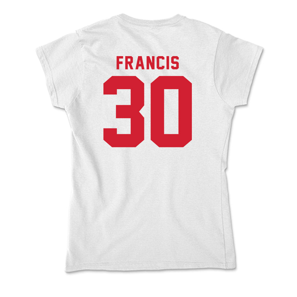 NC State - NCAA Men's Soccer : Maddux Francis - Soft Style Women’s T-Shirt-1