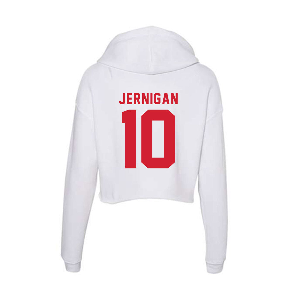 NC State - NCAA Women's Basketball : Adelaide Jernigan - Women's Crop Fleece Hoodie-1