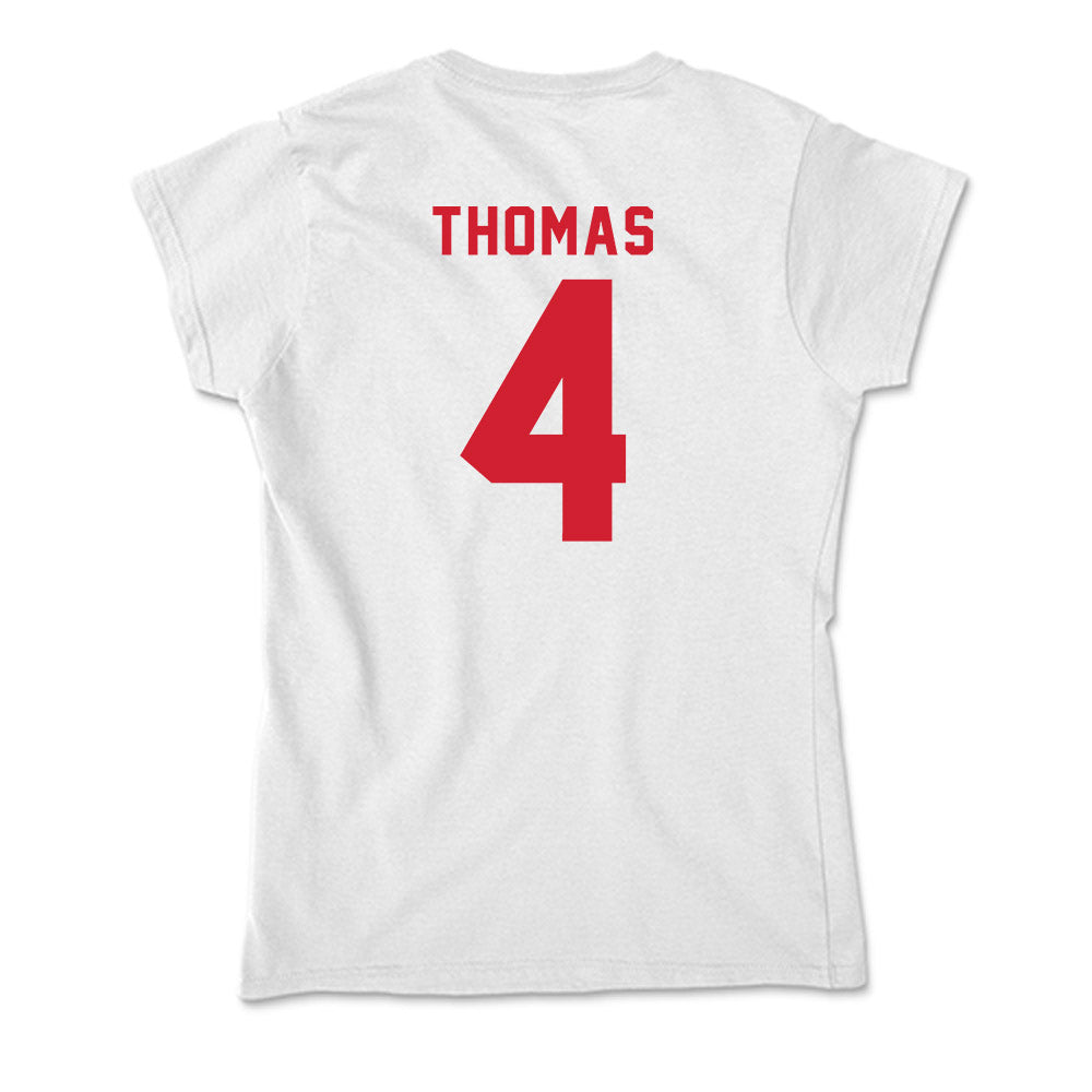 NC State - NCAA Football : Tra Thomas - Soft Style Women’s T-Shirt-1