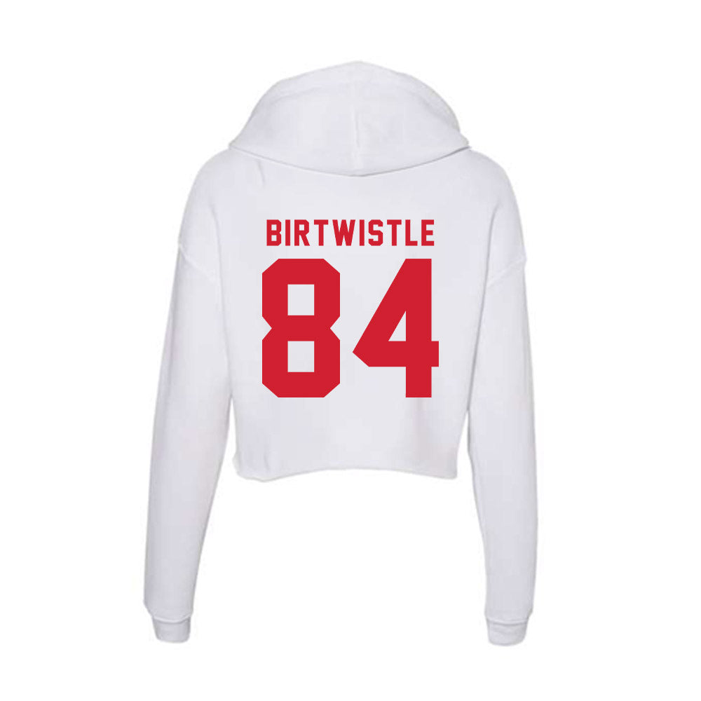 NC State - NCAA Football : Charlie Birtwistle - Women's Crop Fleece Hoodie-1
