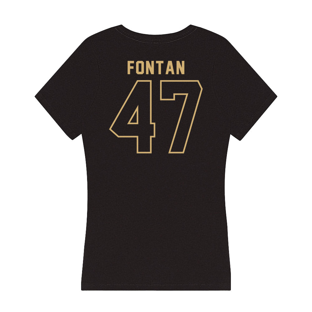 Vanderbilt - NCAA Football : Isaiah Fontan - Women's V-Neck T-Shirt-1