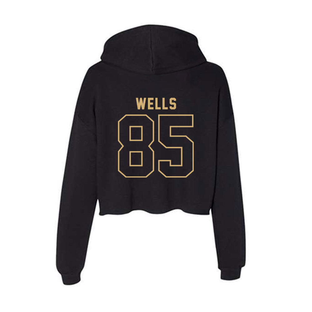 Vanderbilt - NCAA Football : Landon Wells - Women's Crop Fleece Hoodie-1