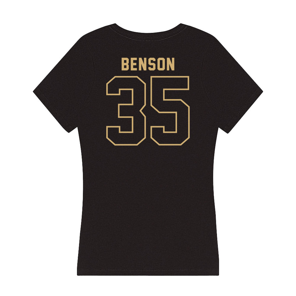 Vanderbilt - NCAA Football : Deago Benson - Women's V-Neck T-Shirt-1