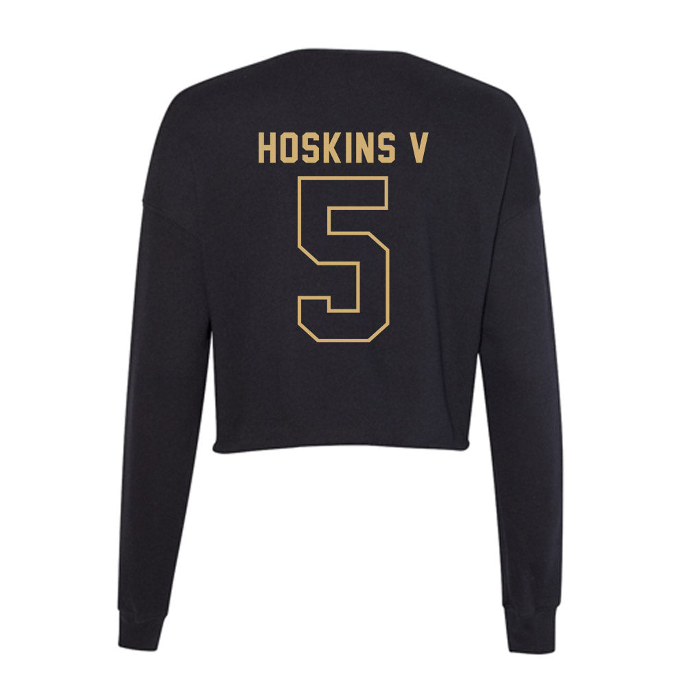 Vanderbilt - NCAA Football : Richie Hoskins V - Women's Cropped Crew Fleece-1