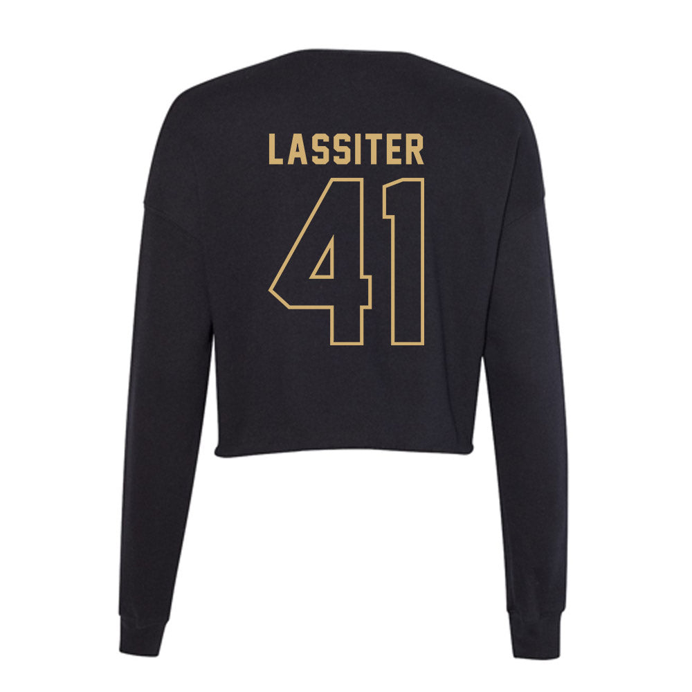 Vanderbilt - NCAA Football : Jamezell Lassiter - Women's Cropped Crew Fleece-1