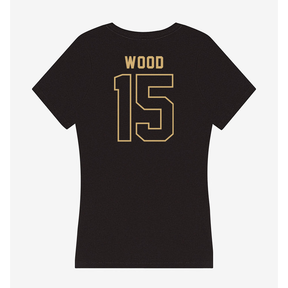 Vanderbilt - NCAA Football : Zaylin Wood - Women's V-Neck T-Shirt-1