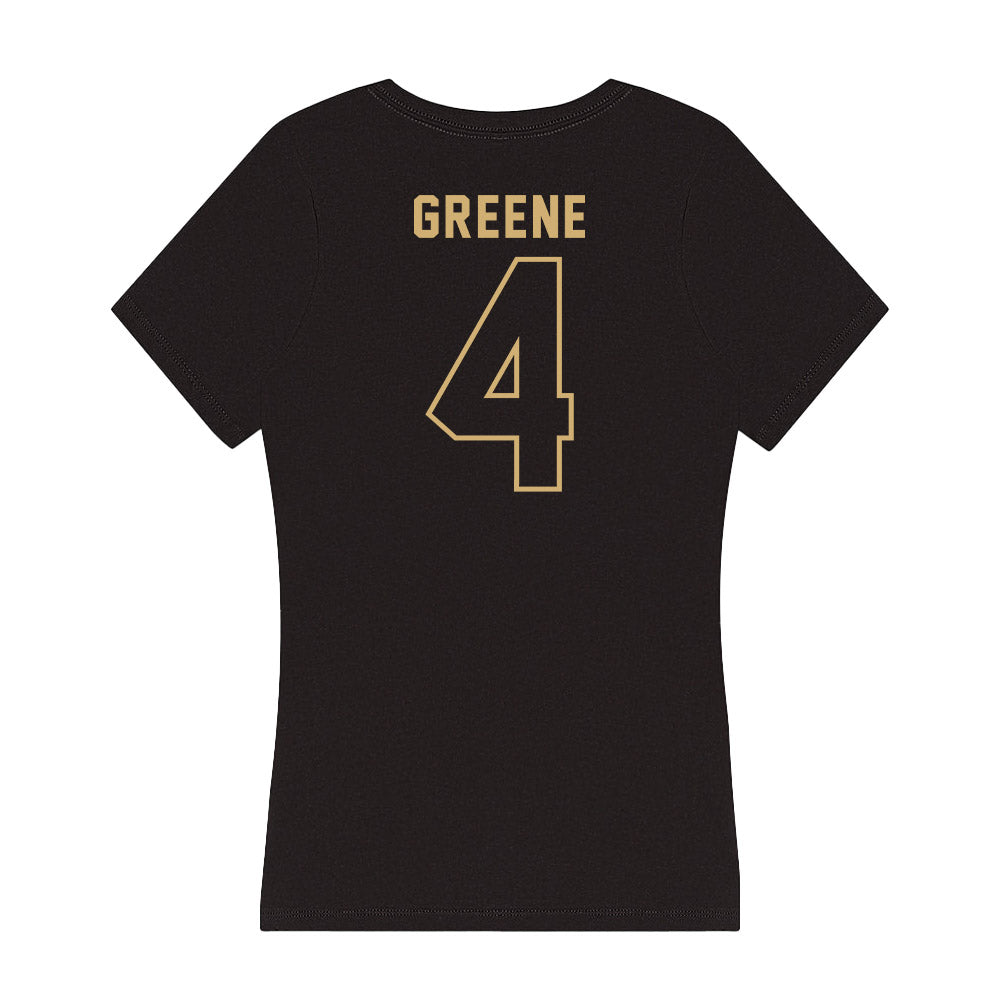 Vanderbilt - NCAA Women's Basketball : Madison Greene - Women's V-Neck T-Shirt-1