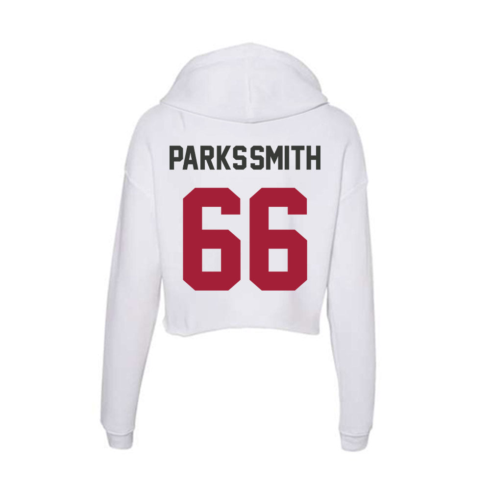 Arkansas - NCAA Football : Payton Parks-Smith - Women's Crop Fleece Hoodie-1
