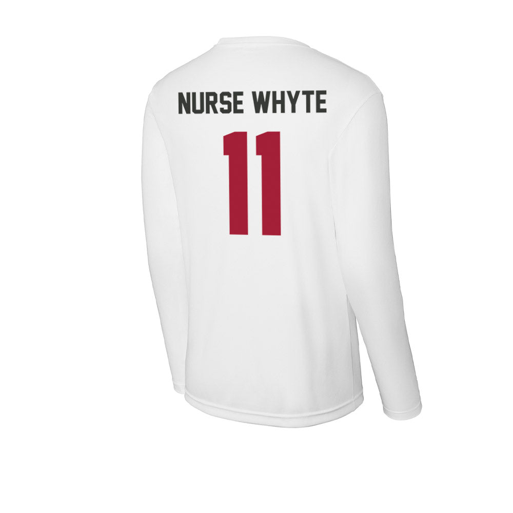 Arkansas - NCAA Women's Soccer : Aniyah Nurse Whyte - Activewear Long Sleeve T-Shirt-1