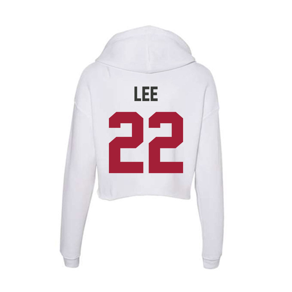Arkansas - NCAA Baseball : Peyton Lee - Women's Crop Fleece Hoodie-1
