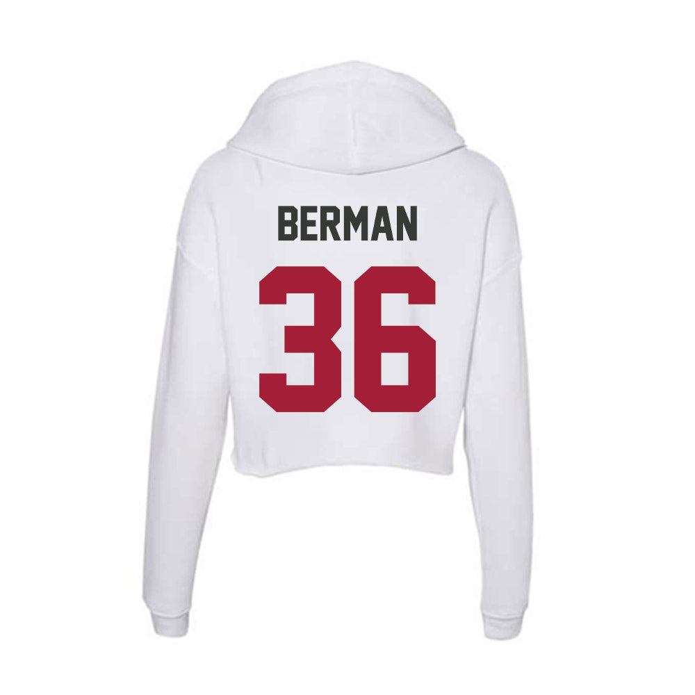 Arkansas - NCAA Women's Soccer : Taylor Berman - Women's Crop Fleece Hoodie-1