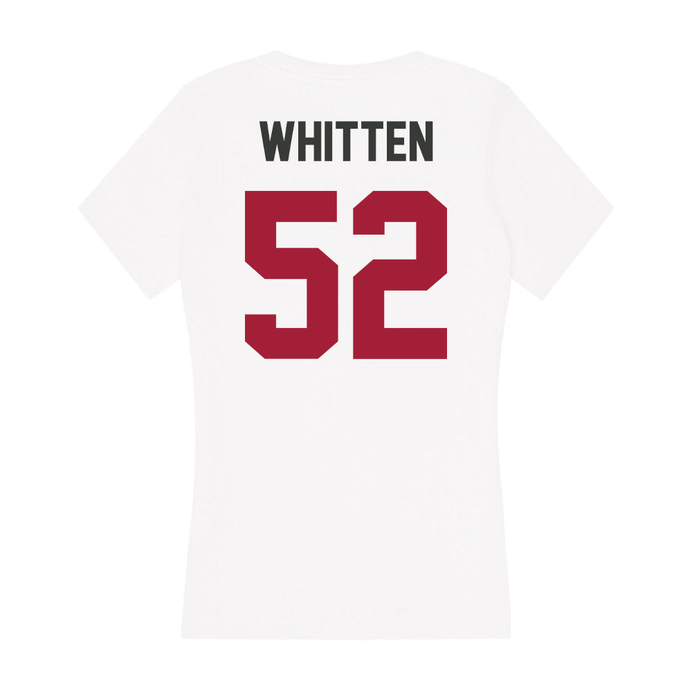 Arkansas - NCAA Football : Donovan Whitten - Women's V-Neck T-Shirt-1