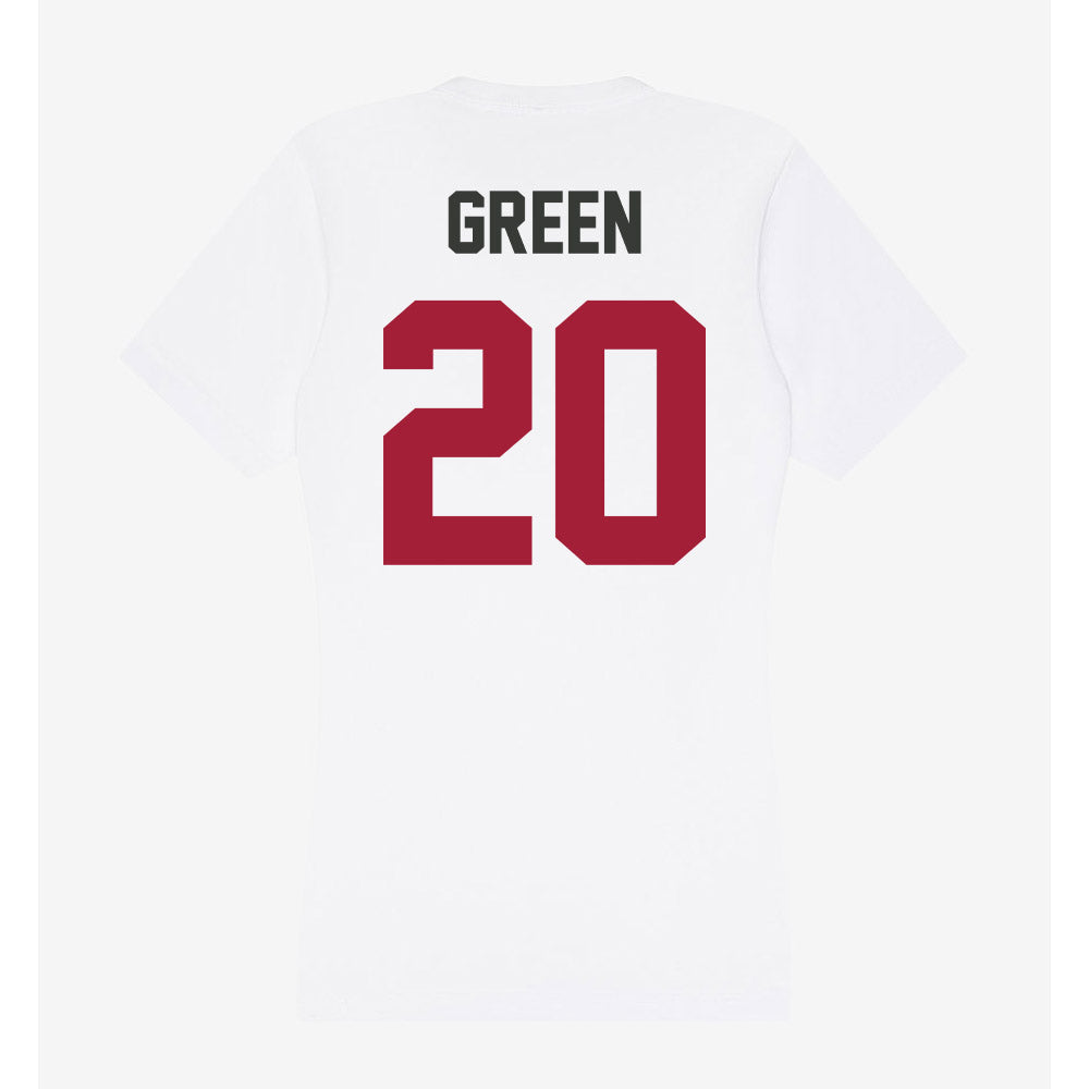 Arkansas - NCAA Football : AJ Green - Women's V-Neck T-Shirt-1