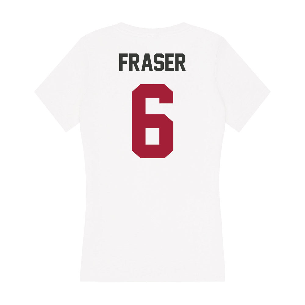 Arkansas - NCAA Baseball : Gabe Fraser - Women's V-Neck T-Shirt-1