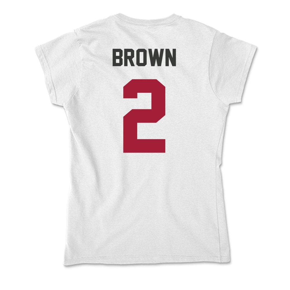 Arkansas - NCAA Men's Basketball : Amere Brown - Soft Style Women’s T-Shirt-1