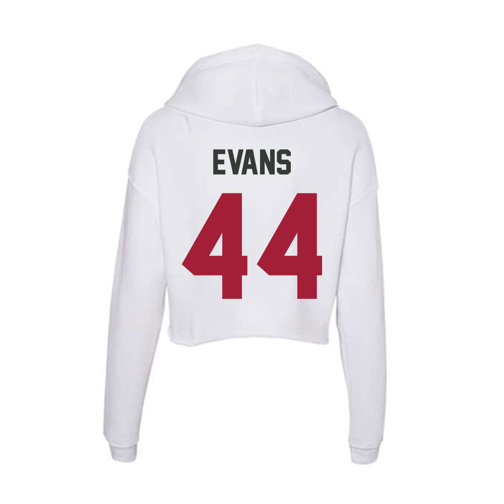 Arkansas - NCAA Women's Volleyball : Zoi Evans - Women's Crop Fleece Hoodie-1