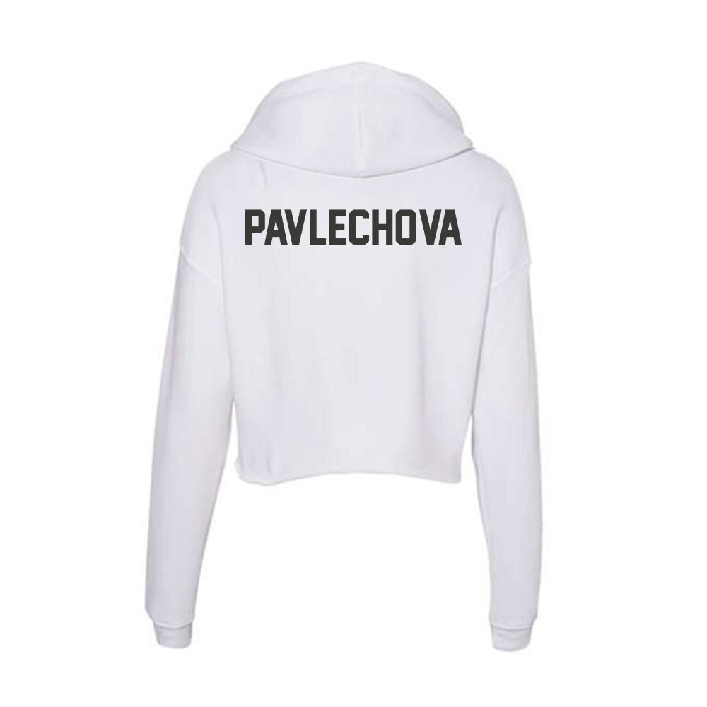Arkansas - NCAA Women's Tennis : Katarina Pavlechova - Women's Crop Fleece Hoodie-1