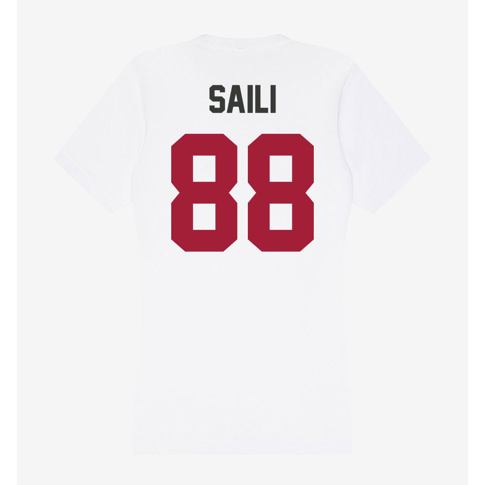 Arkansas - NCAA Football : Danny Saili - Women's V-Neck T-Shirt-1