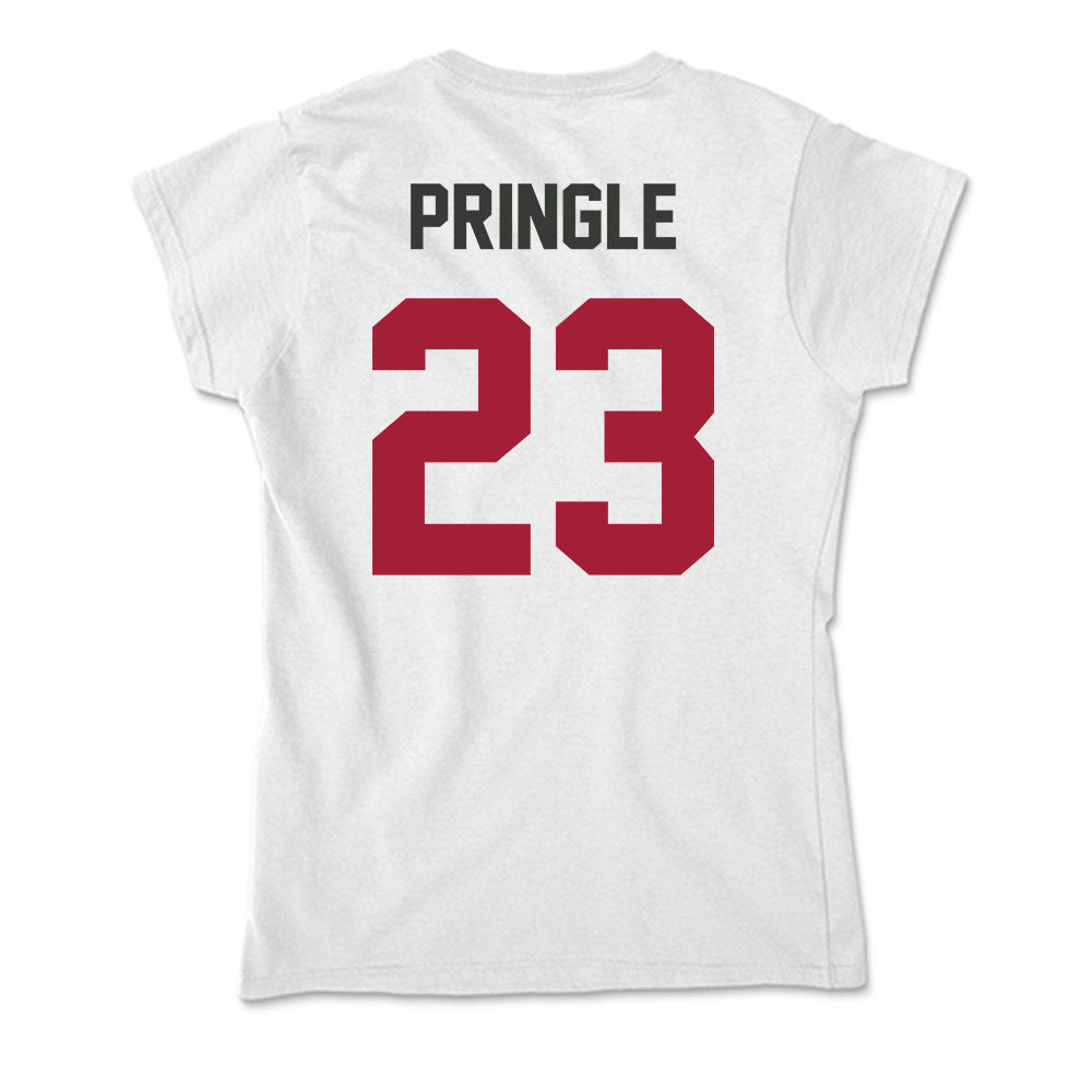 Arkansas - NCAA Men's Basketball : Nick Pringle - Soft Style Women’s T-Shirt-1