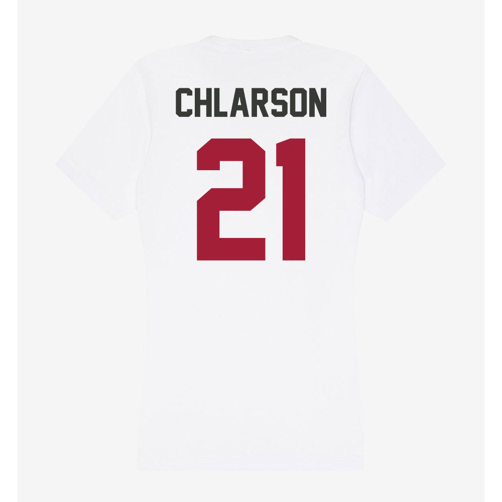 Arkansas - NCAA Women's Basketball : Ashlynn Chlarson - Women's V-Neck T-Shirt-1