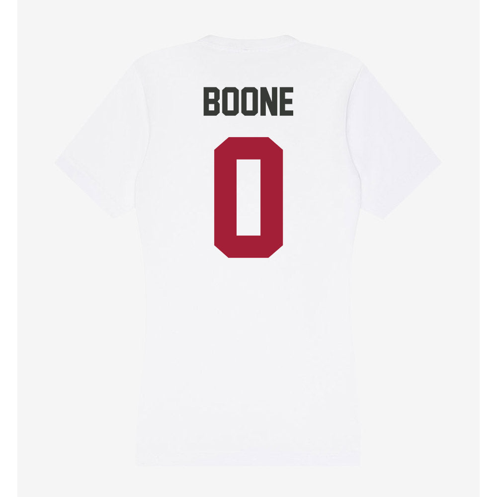 Arkansas - NCAA Football : Justus Boone - Women's V-Neck T-Shirt-1