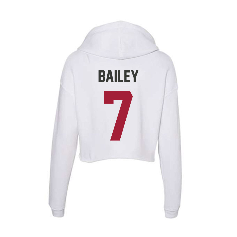Arkansas - NCAA Women's Soccer : Erin Bailey - Women's Crop Fleece Hoodie-1