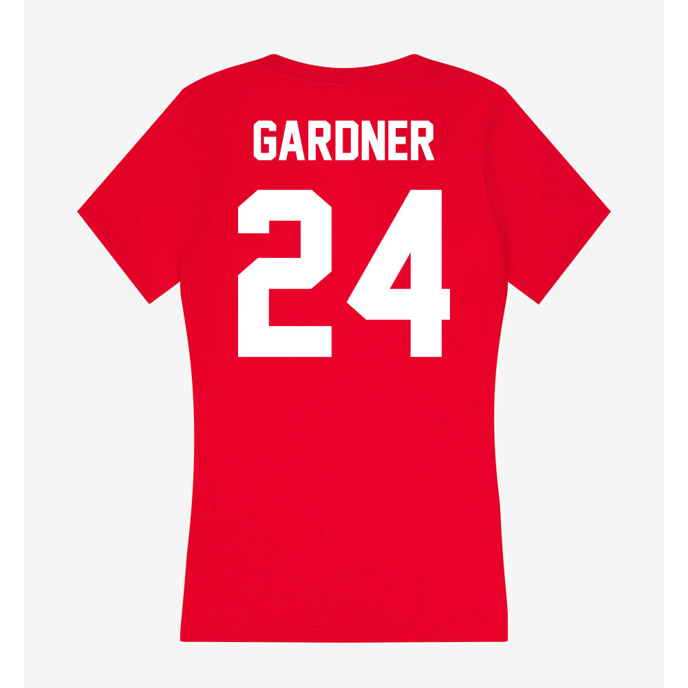 Gonzaga - NCAA Women's Basketball : Teryn Gardner - Women's V-Neck T-Shirt-1