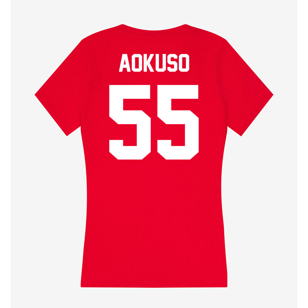 Gonzaga - NCAA Women's Basketball : Zeryhia Aokuso - Women's V-Neck T-Shirt-1