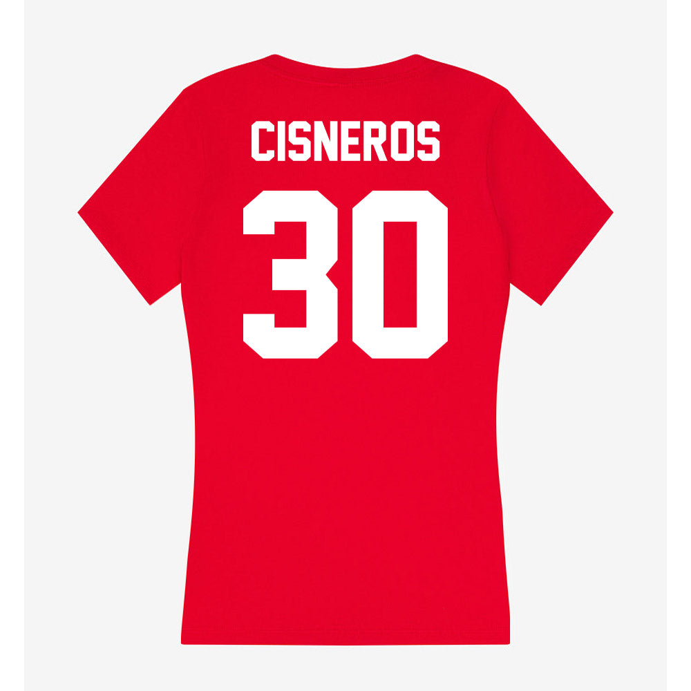 Gonzaga - NCAA Baseball : Andrew Cisneros - Women's V-Neck T-Shirt-1