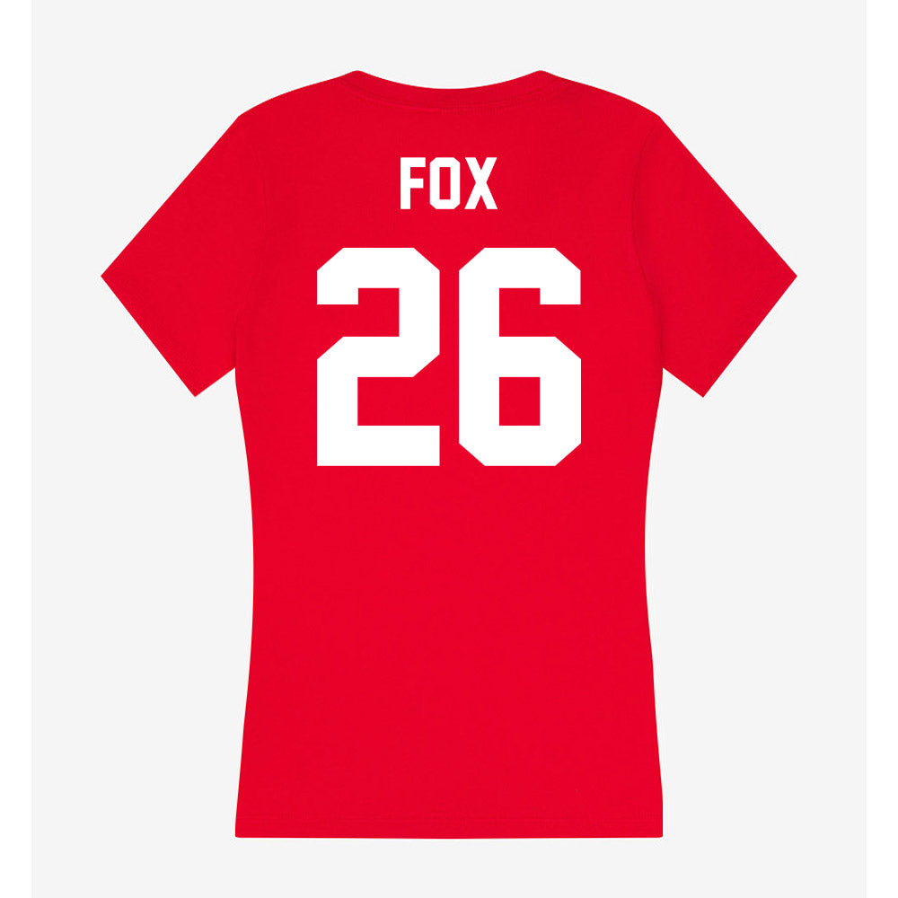 Gonzaga - NCAA Women's Soccer : Sofia Fox - Women's V-Neck T-Shirt-1