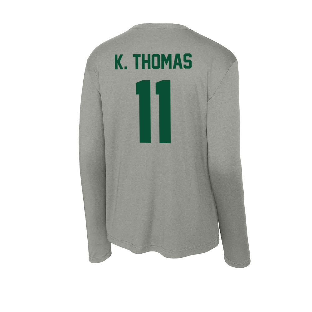 Baylor - NCAA Football : Keaton K. Thomas - Activewear Long Sleeve T-Shirt-1