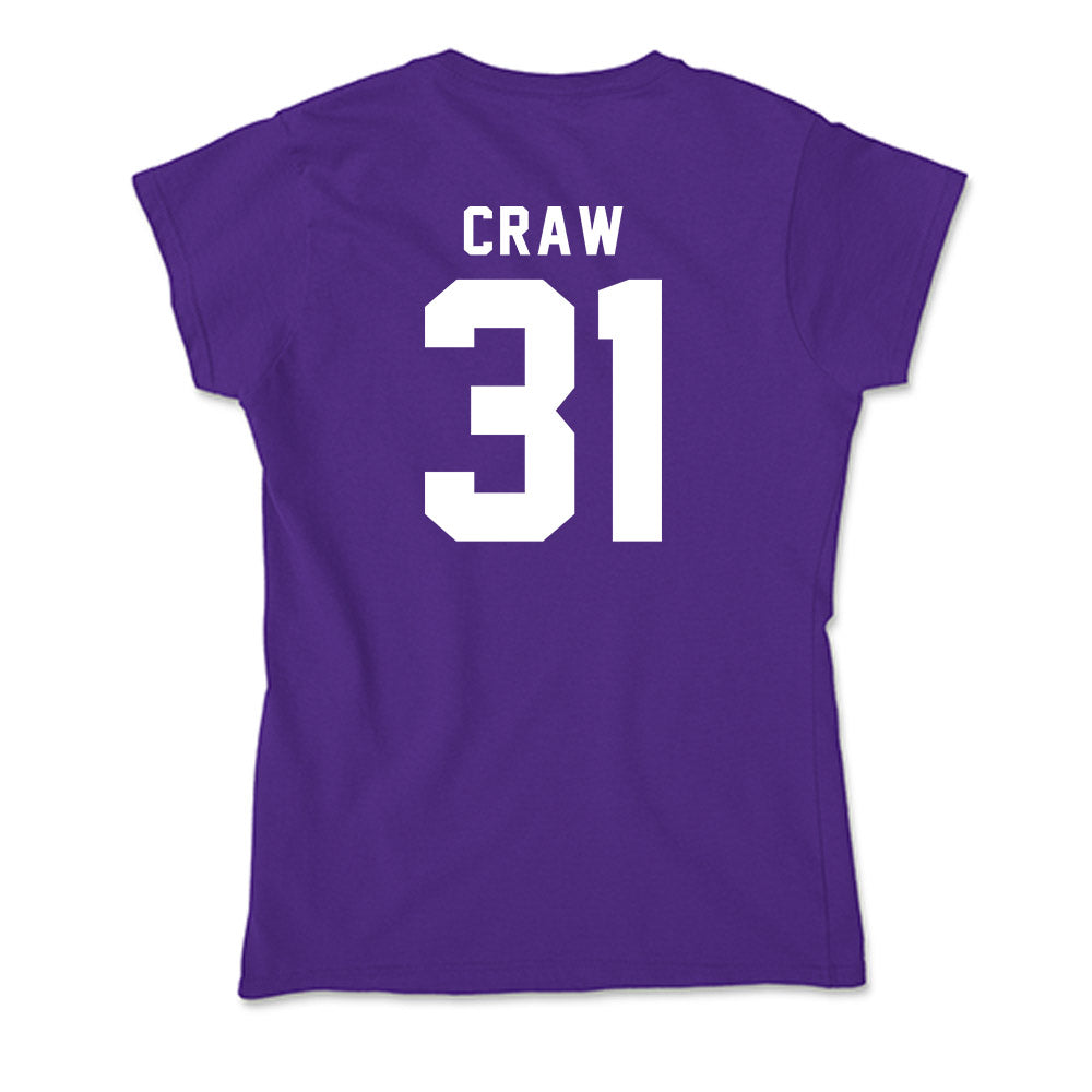 TCU - NCAA Football : Ethan Craw - Soft Style Women’s T-Shirt-1