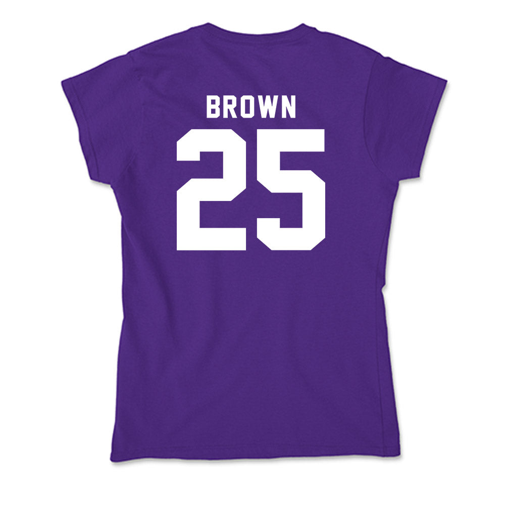 TCU - NCAA Women's Soccer : Ally Brown - Soft Style Women’s T-Shirt-1