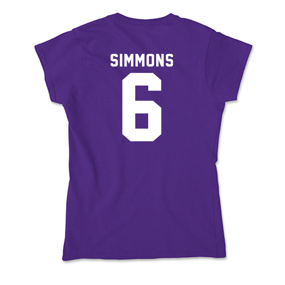 TCU - NCAA Men's Basketball : Ashton Simmons - Soft Style Women’s T-Shirt-1