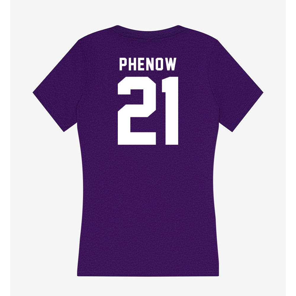 TCU - NCAA Baseball : Tyler Phenow - Women's V-Neck T-Shirt-1