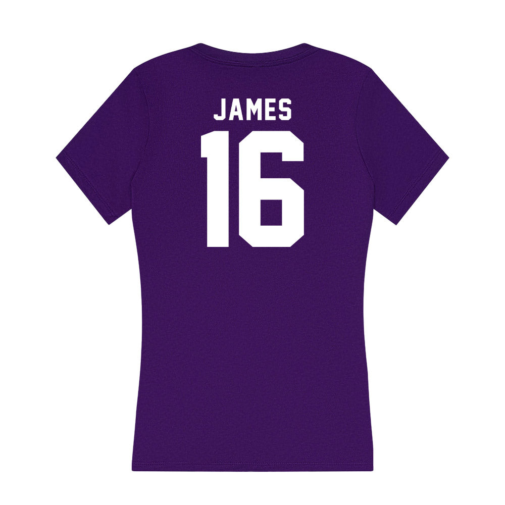 TCU - NCAA Football : Braylon James - Women's V-Neck T-Shirt-1