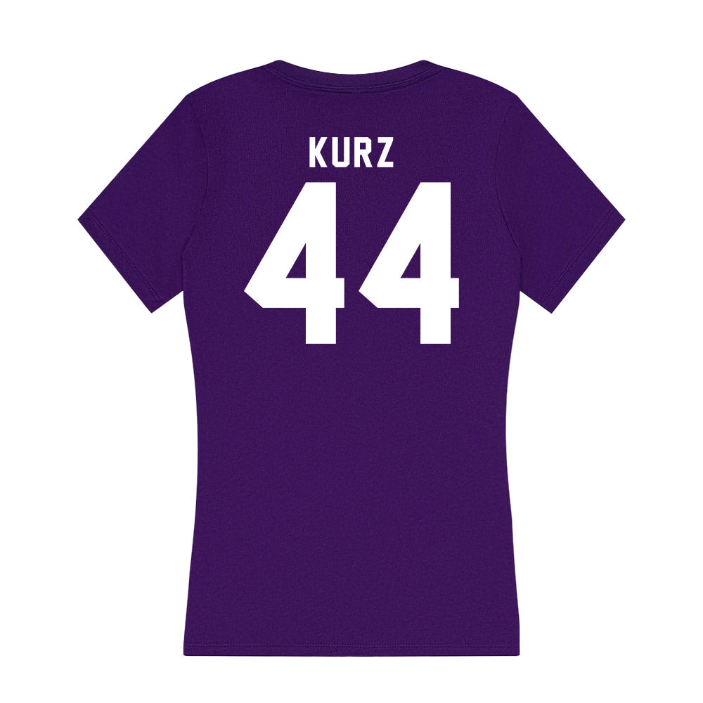 TCU - NCAA Beach Volleyball : Alexandra Kurz - Women's V-Neck T-Shirt-1